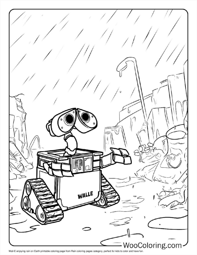 100  Rain coloring pages  Free PDF To Print  - 3