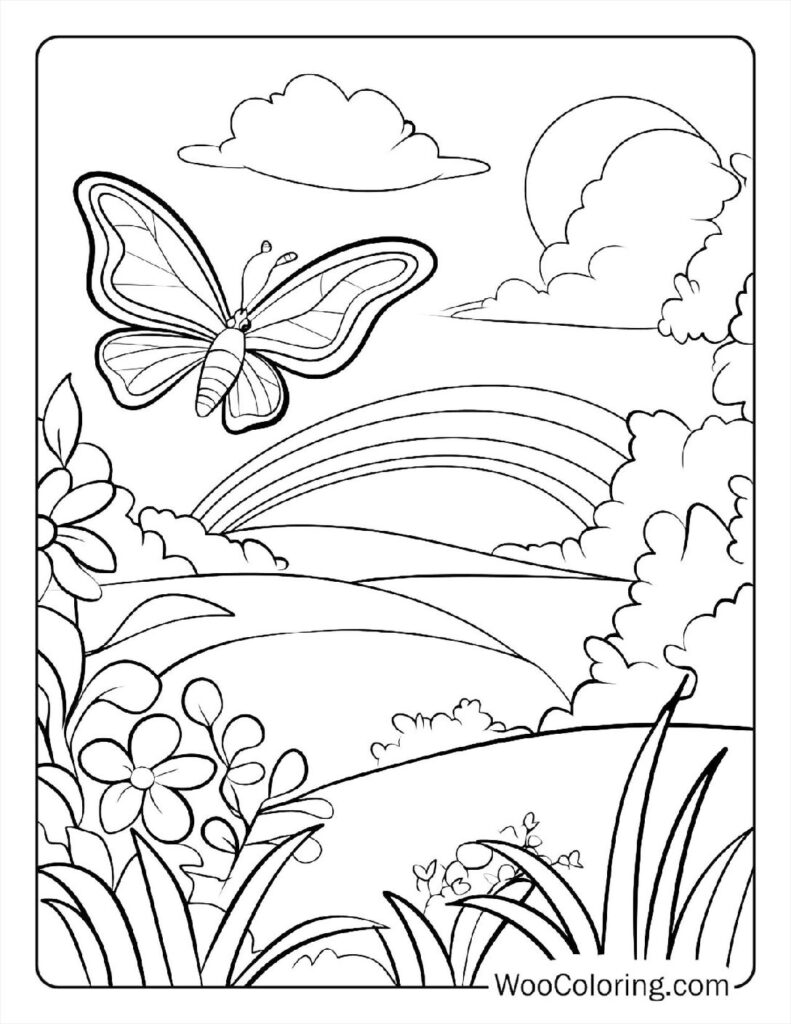 100  Butterfly coloring pages  Free PDF To Print  - 26