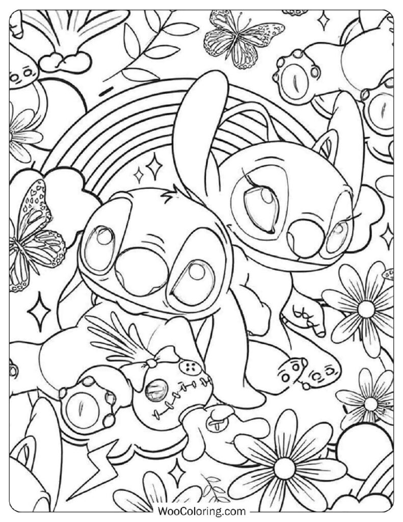 Rainbow Stitch, Angel (Experiment 624) & Scrump