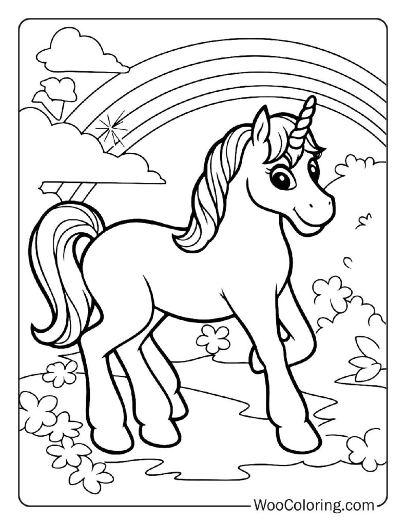 100 Unicorn coloring pages Free PDF To Print - 70