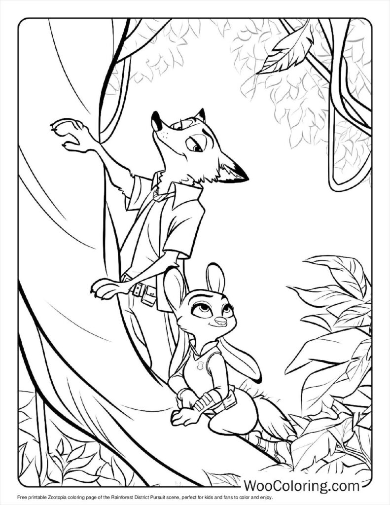 100  Zootopia coloring pages  Free PDF To Print  - 16