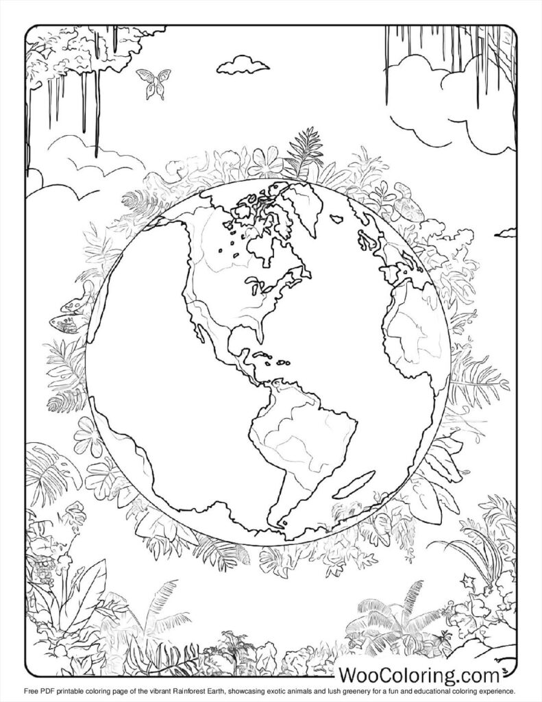 100  Earth coloring pages  Free PDF To Print  - 4