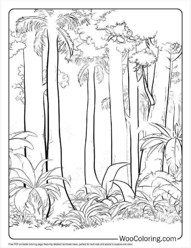 100  Tree coloring pages  Free PDF To Print  - 58