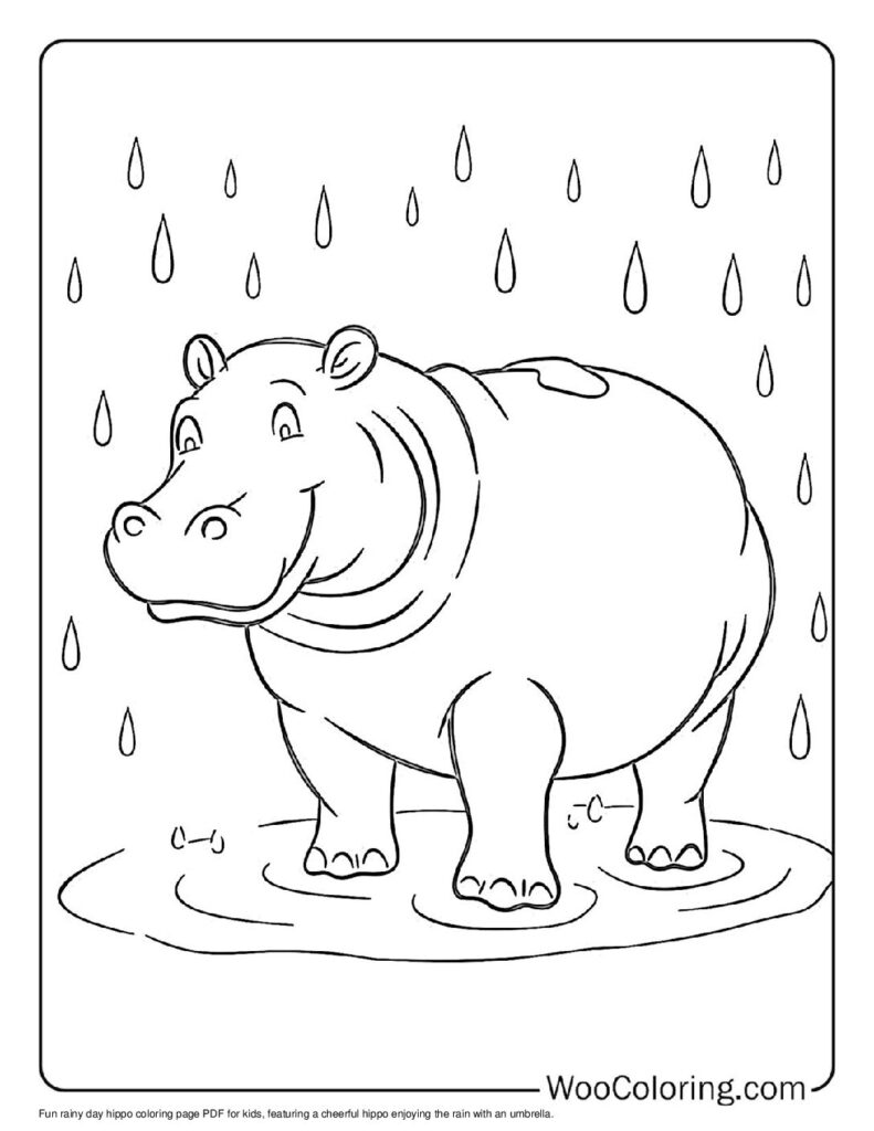 100  Hippo coloring pages  Free PDF To Print  - 38