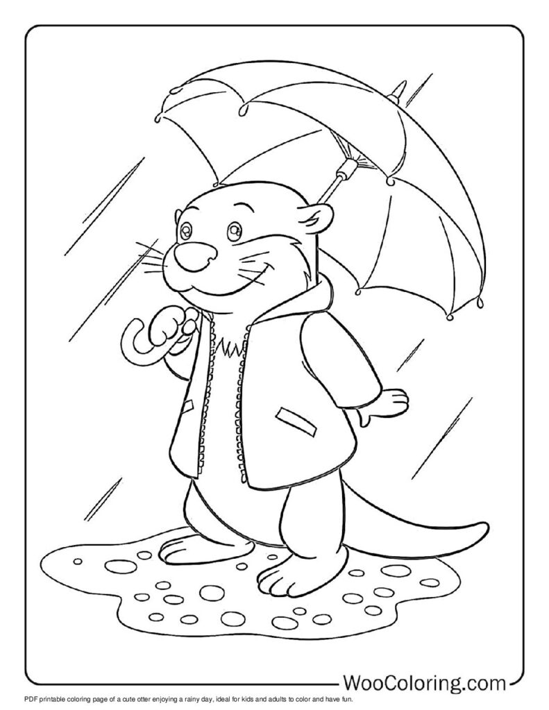 100  Otter coloring pages  Free PDF To Print  - 76