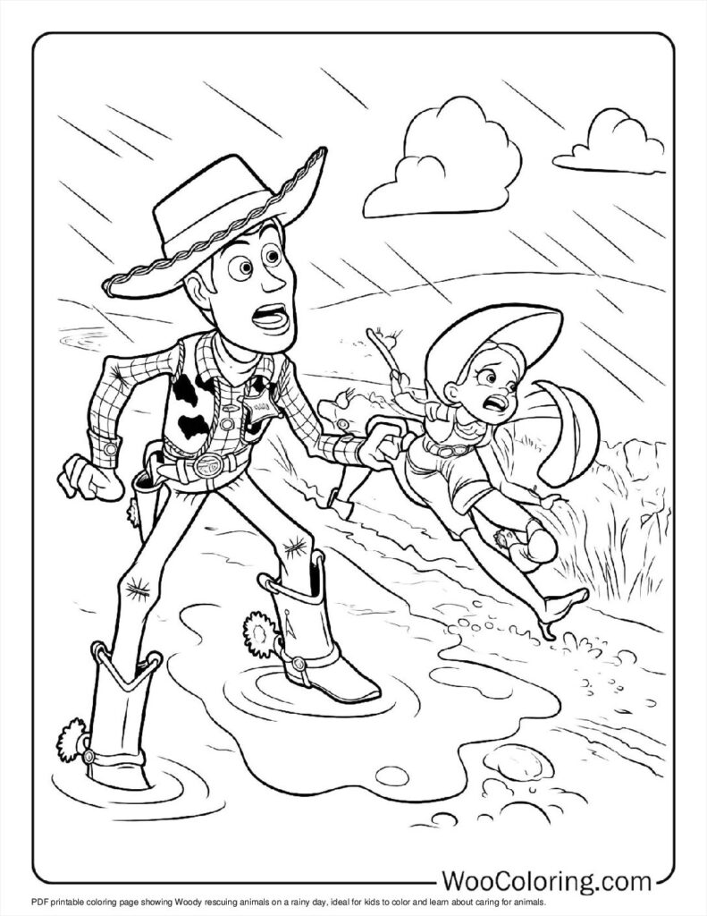 100  Rain coloring pages  Free PDF To Print  - 28
