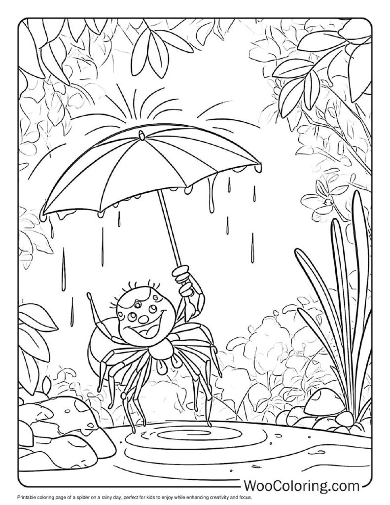 100  Spider coloring pages  Free PDF To Print  - 95