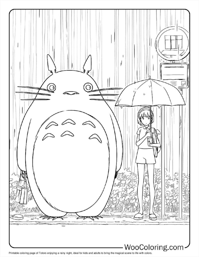 100  Totoro coloring pages  Free PDF To Print  - 35