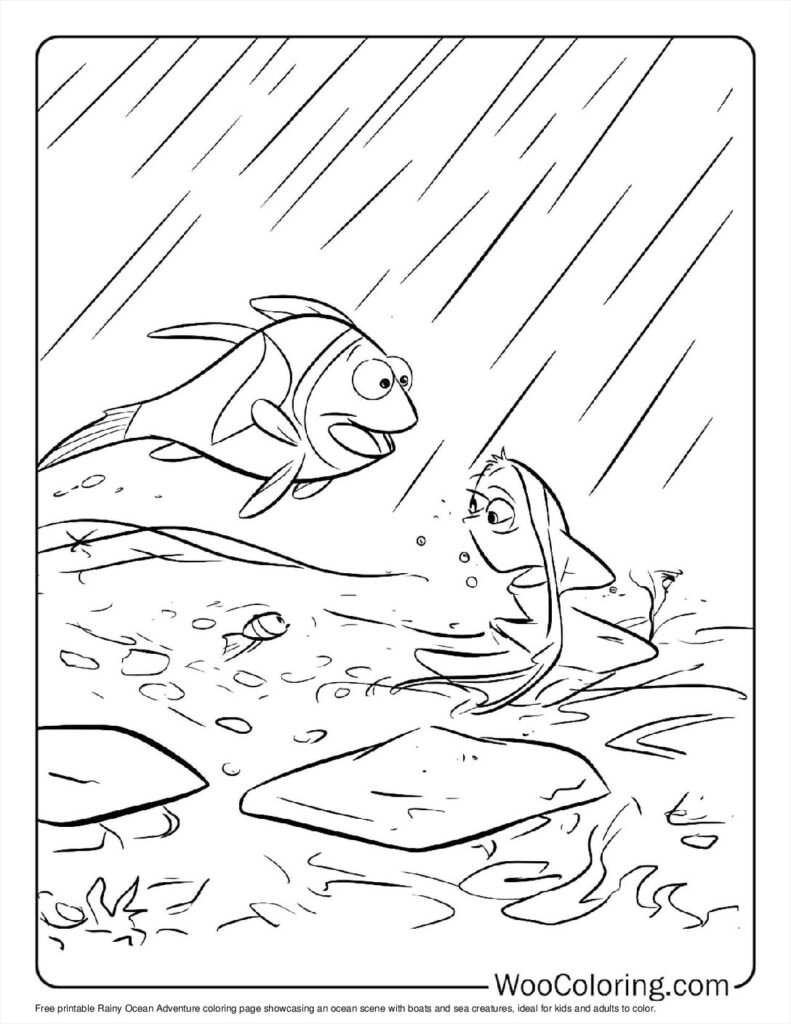 100  Rain coloring pages  Free PDF To Print  - 10