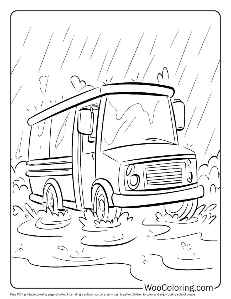 100  School Bus coloring pages  Free PDF To Print  - 35