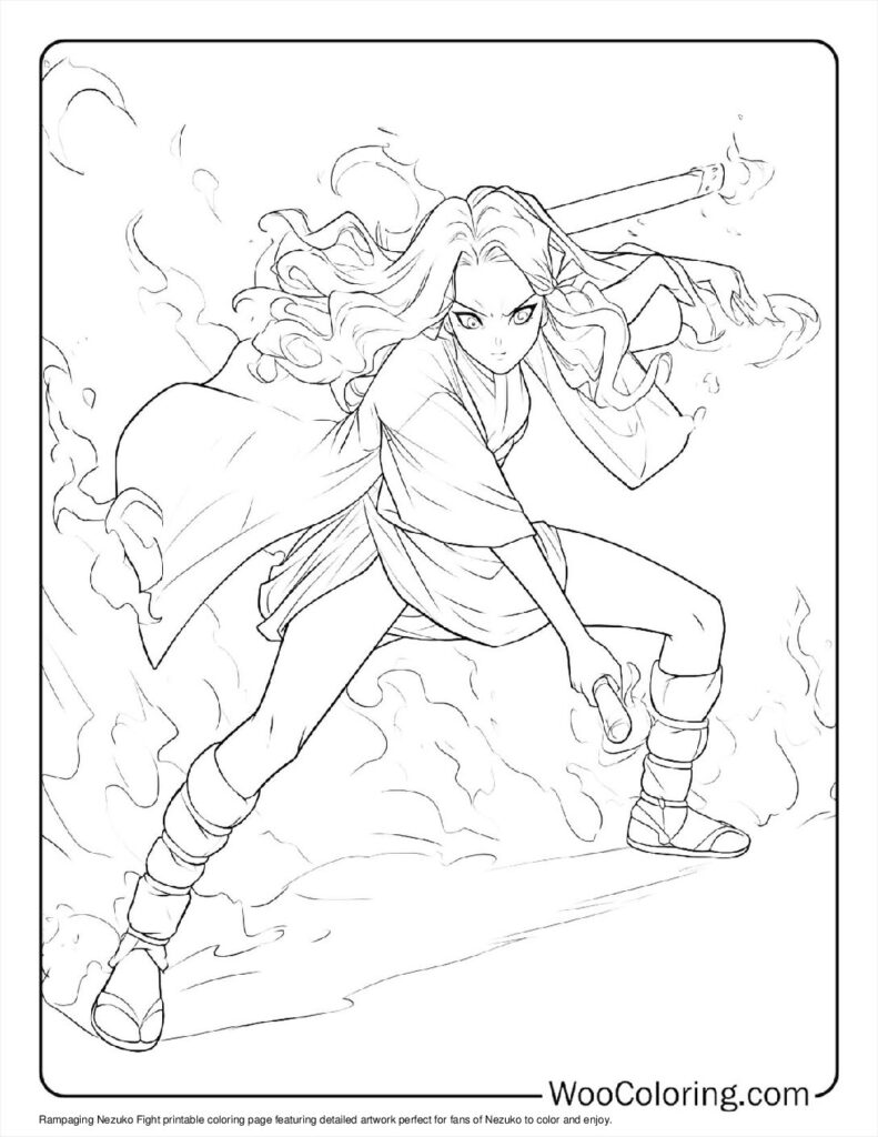 100  Nezuko coloring pages  Free PDF To Print  - 70