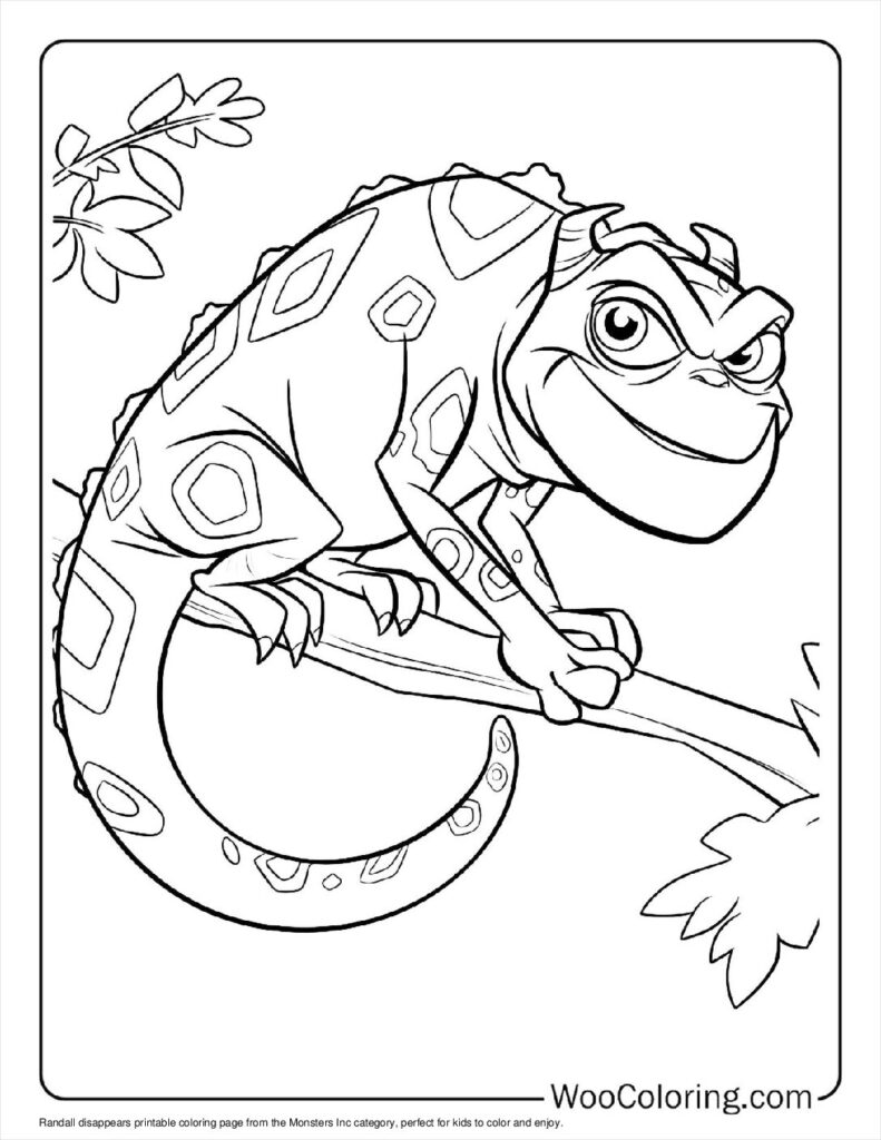 Randall disappears Coloring Sheet