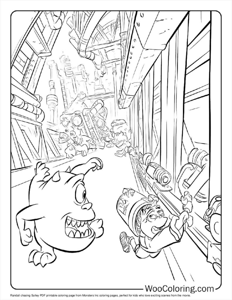 Randall vs Sulley chase