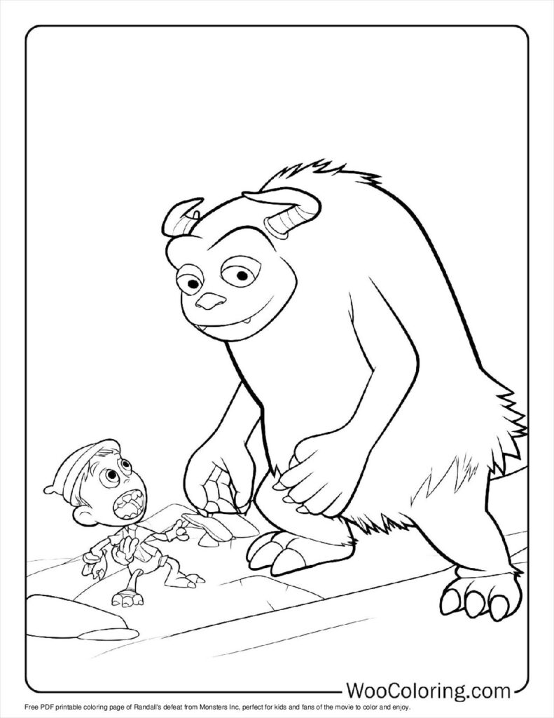 Randall’s defeat Coloring In For Kids