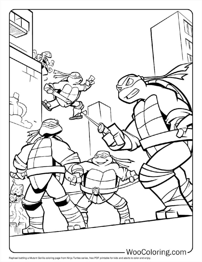 Raphael vs Mutant Gorilla