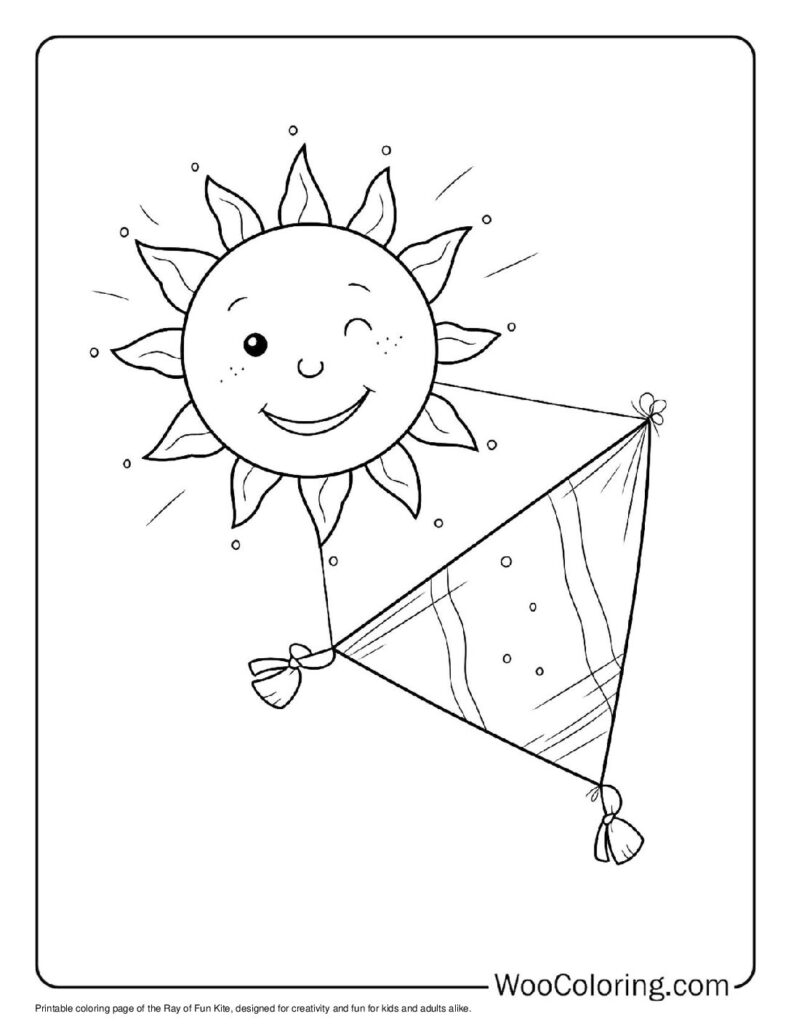 100  Kite coloring pages  Free PDF To Print  - 87