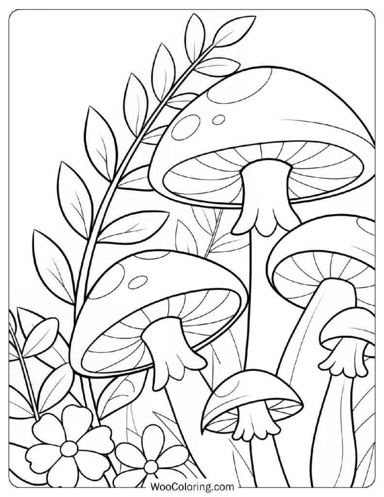38 Mushroom Coloring Pages  Free PDF To Print  - 61