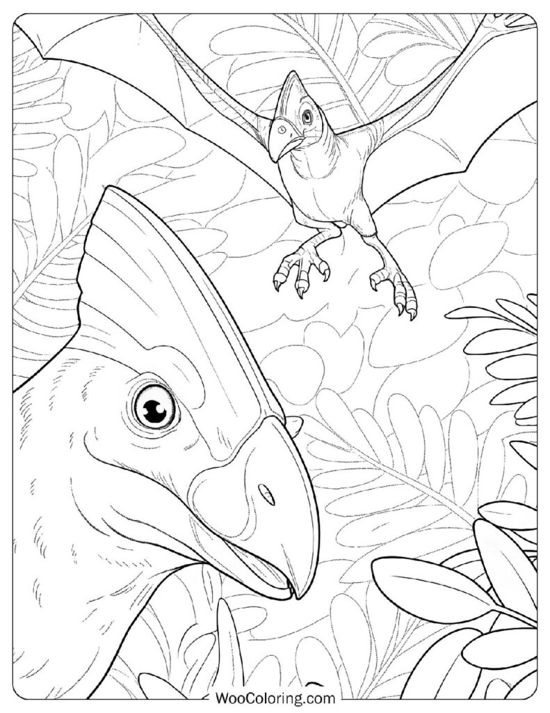 Realistic Pterodactyl Close-Up
