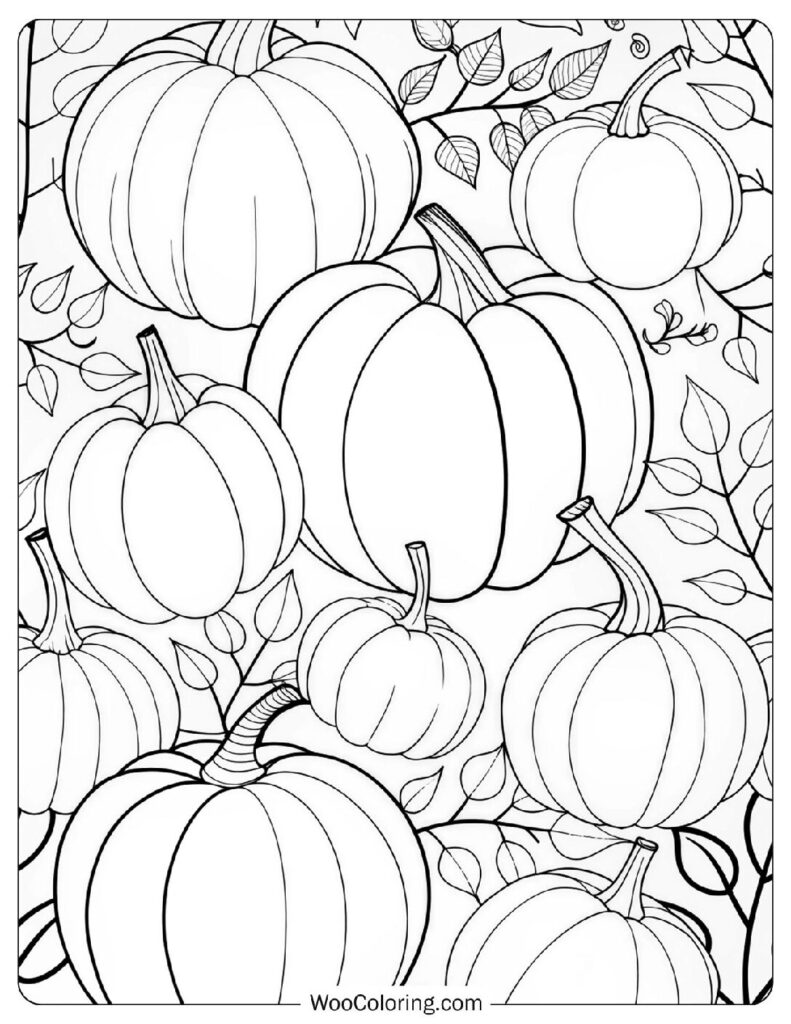 66 Pumpkin Coloring Pages  Free PDF To Print  - 12