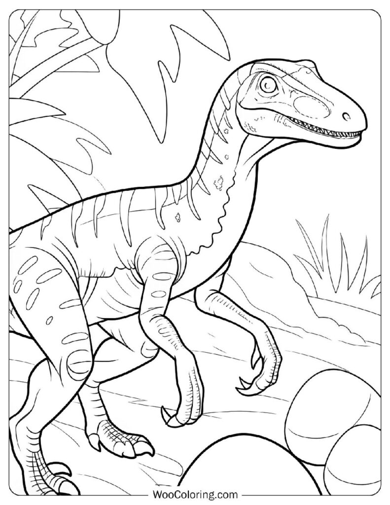 Realistic Velociraptor in Motion