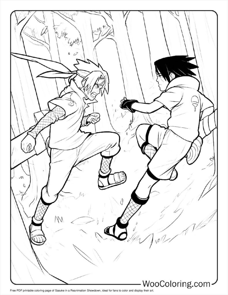 100  Sasuke coloring pages  Free PDF To Print  - 57