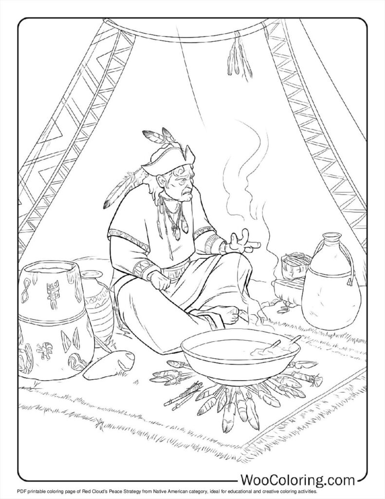 100  Native American coloring pages  Free PDF To Print  - 44