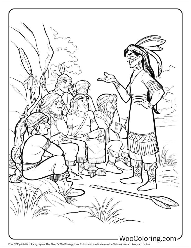 100  Native American coloring pages  Free PDF To Print  - 8
