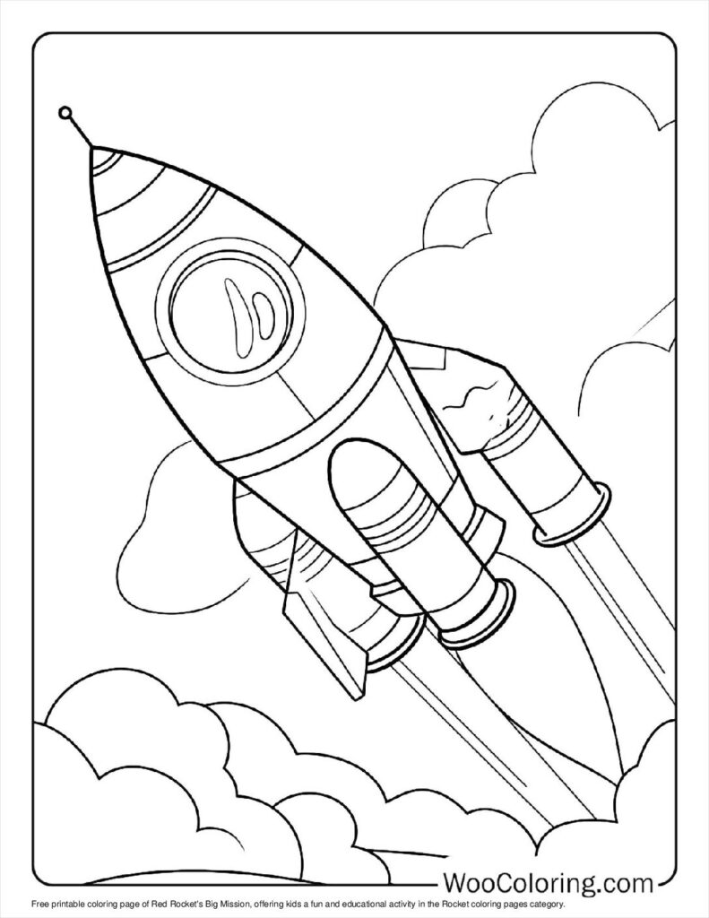 100  Rocket coloring pages  Free PDF To Print  - 98