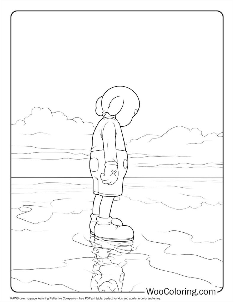 100  KAWS coloring pages  Free PDF To Print  - 54
