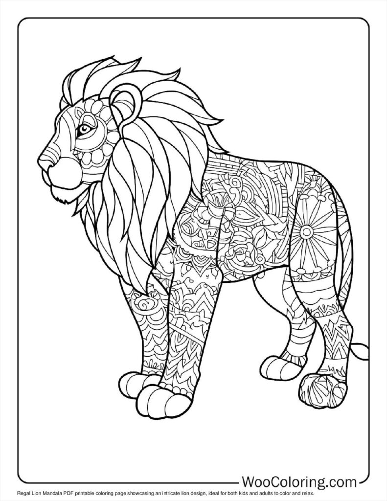 Regal Lion Mandala