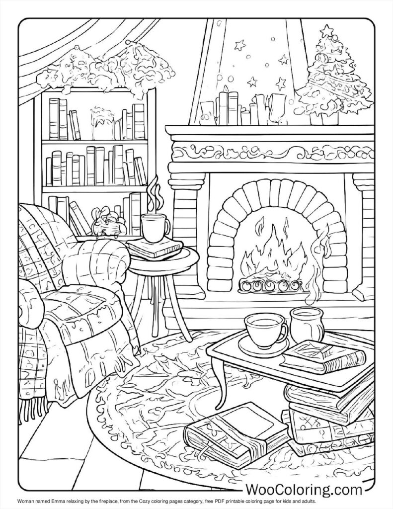100  Cozy coloring pages  Free PDF To Print  - 7