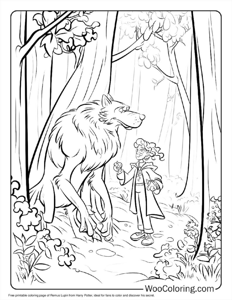 100  Werewolf coloring pages  Free PDF To Print  - 65