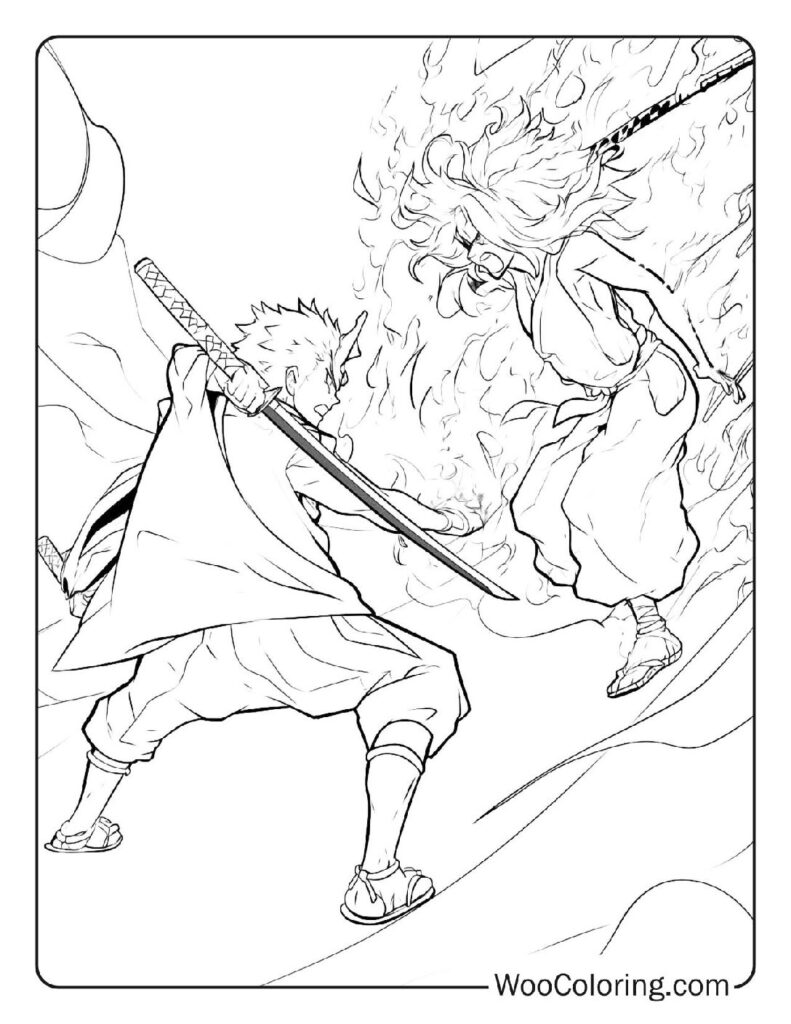 100  Demon Slayer coloring pages  Free PDF To Print  - 96