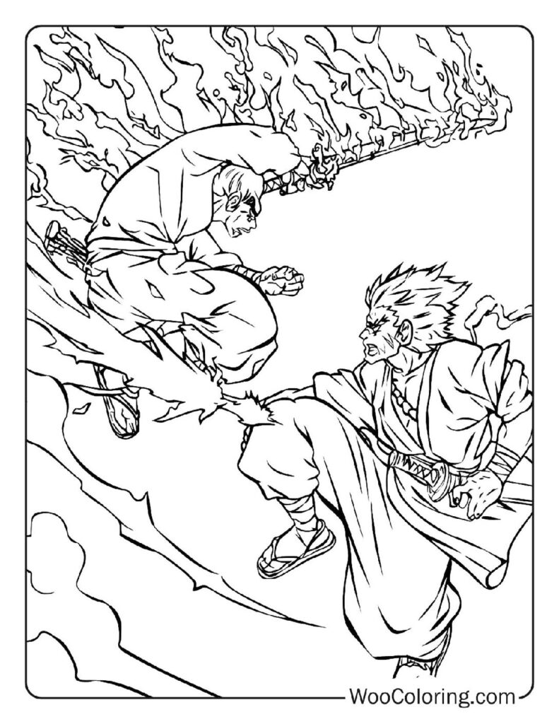 100  Demon Slayer coloring pages  Free PDF To Print  - 77