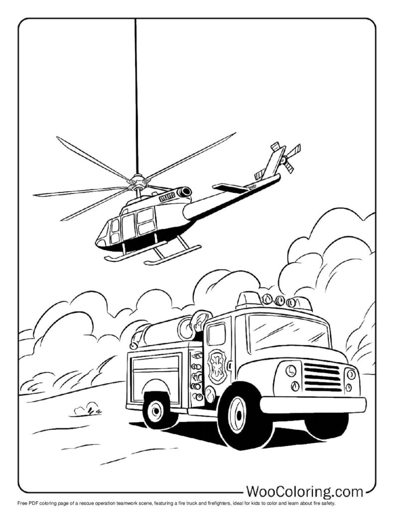 100  Fire Truck coloring pages  Free PDF To Print  - 9