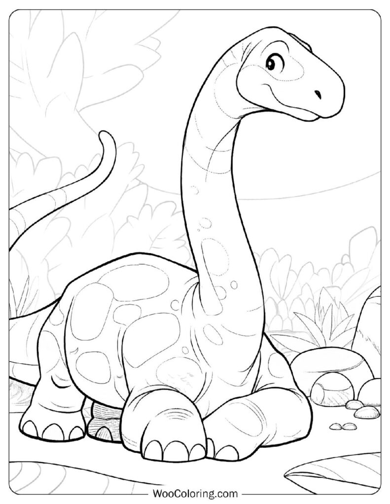 Resting Brachiosaurus