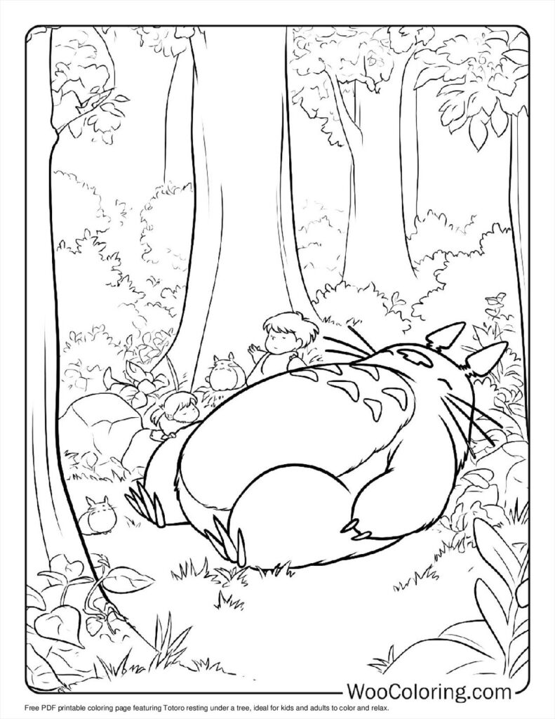 100  Totoro coloring pages  Free PDF To Print  - 91