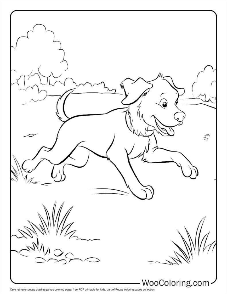 100  Puppy coloring pages  Free PDF To Print  - 95