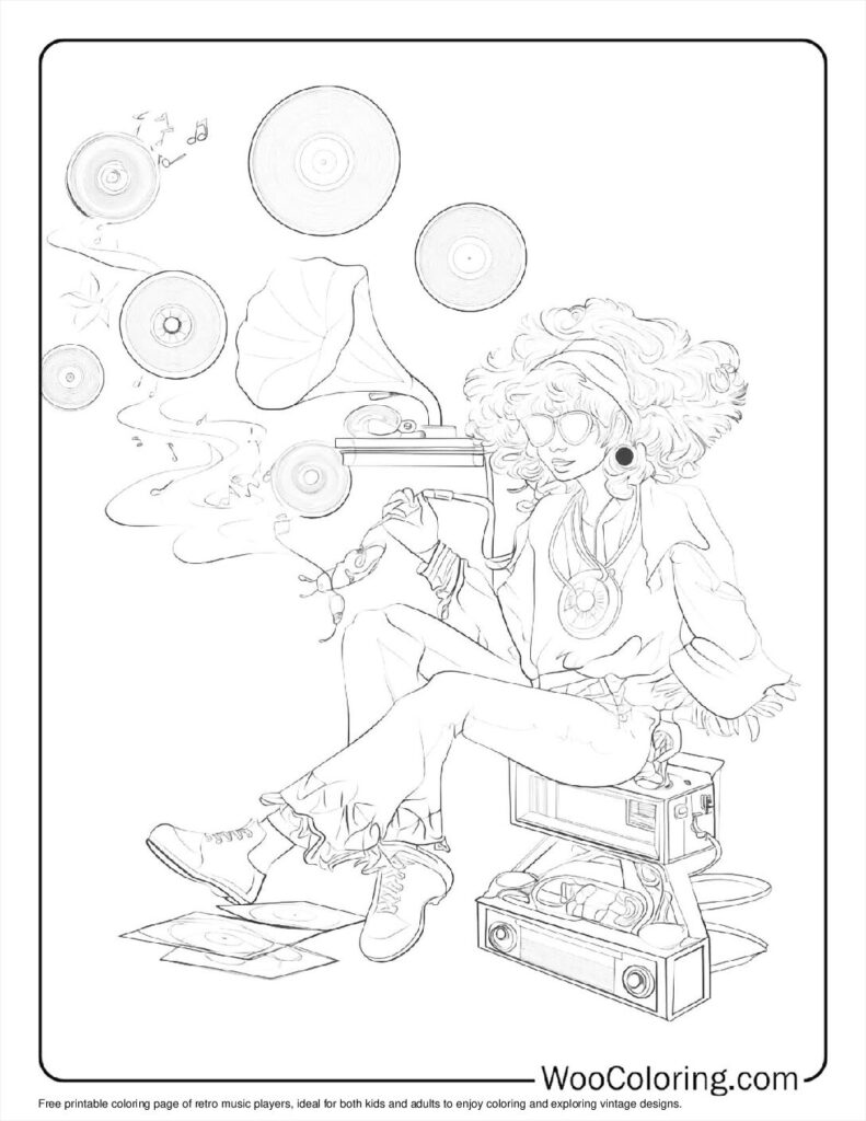 100  Hippie coloring pages  Free PDF To Print  - 83