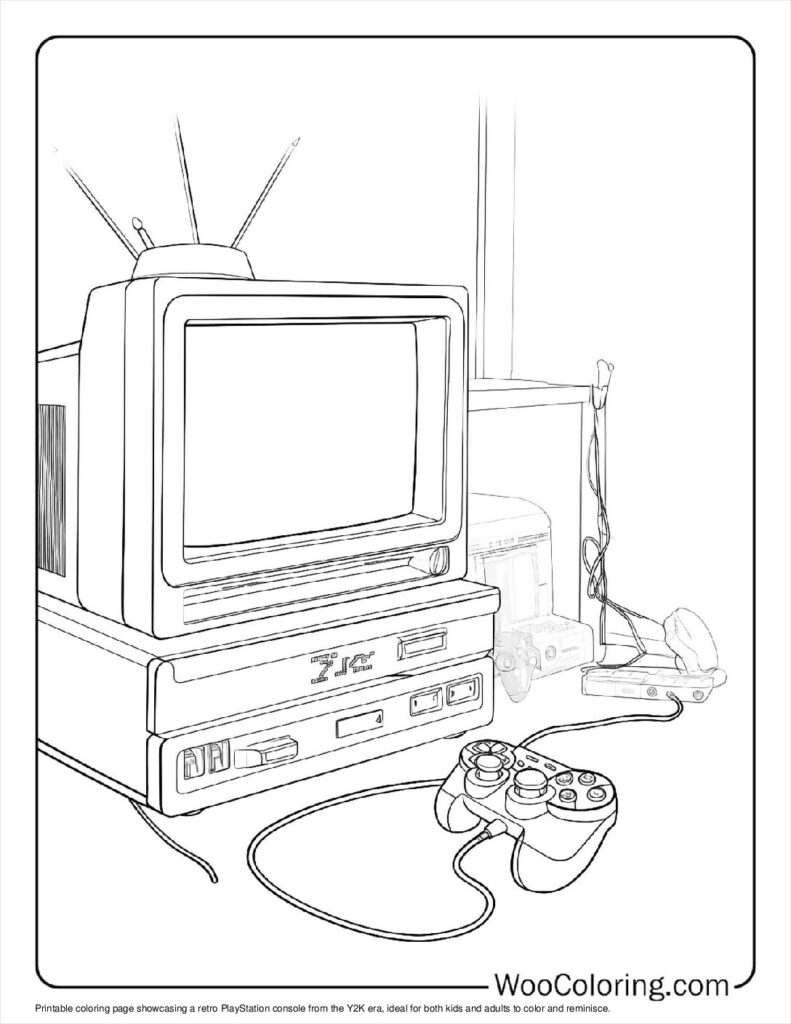 100  Y2K coloring pages  Free PDF To Print  - 81
