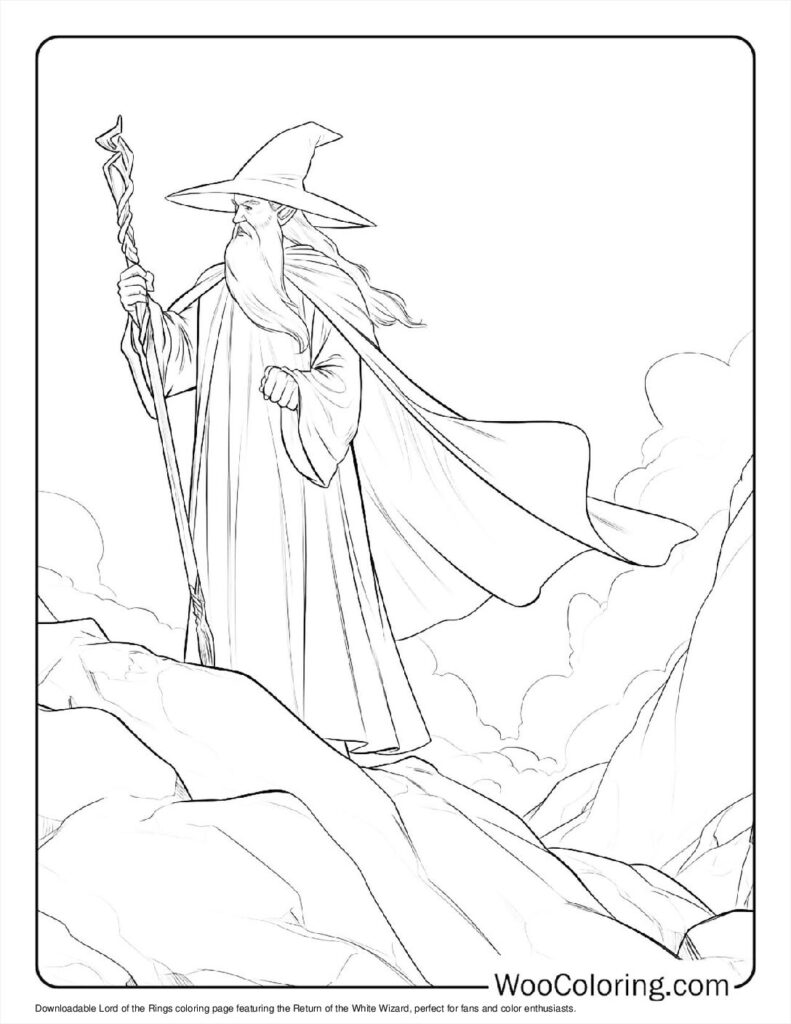 100  Lord Of The Rings coloring pages  Free PDF To Print  - 53