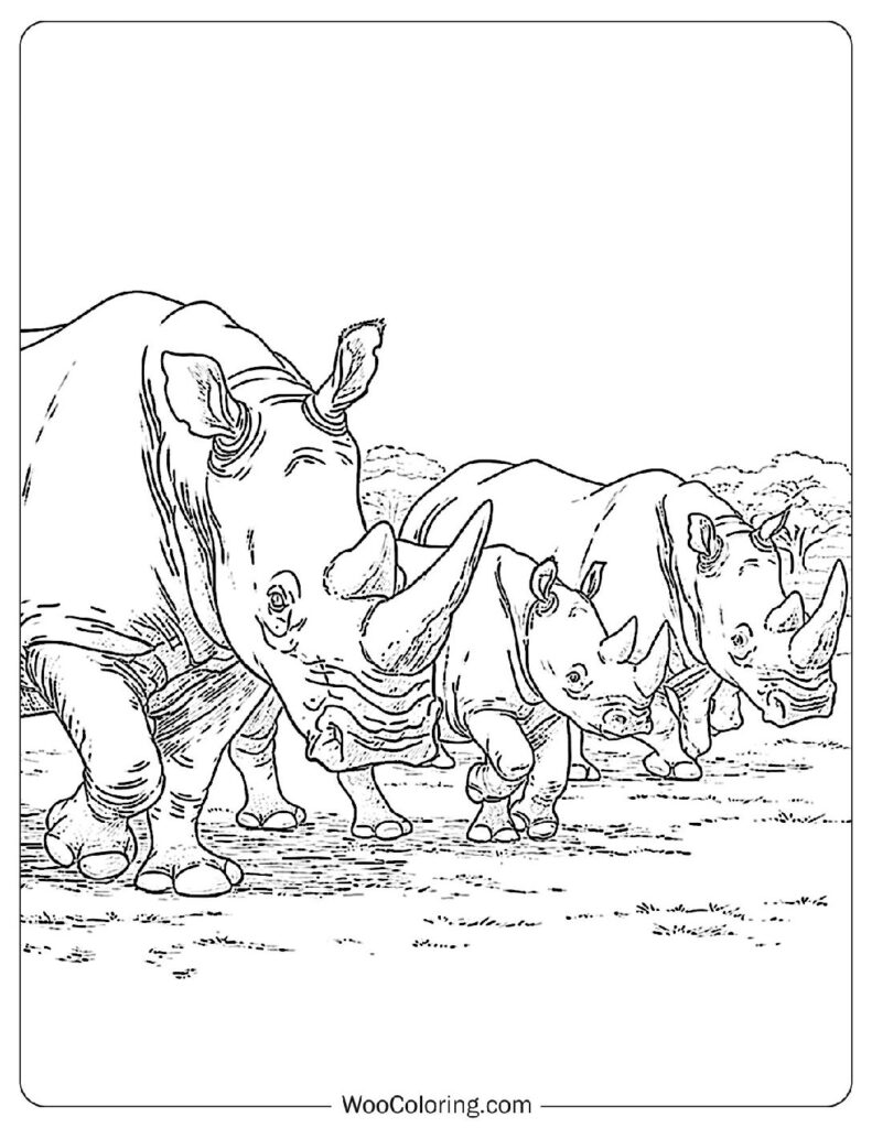 100  Rhino coloring pages  Free PDF To Print  - 29