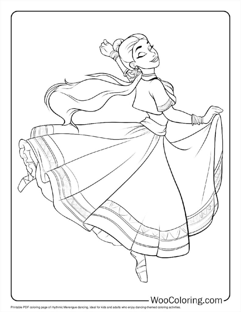 100  Dancing coloring pages  Free PDF To Print  - 33