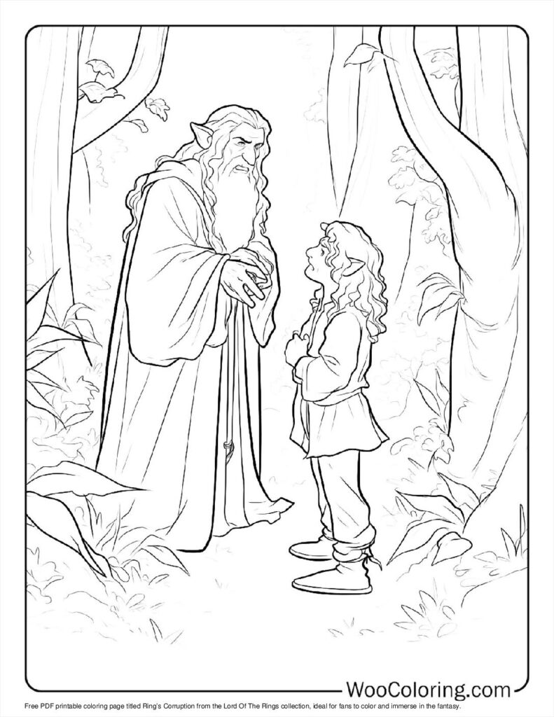 100  Lord Of The Rings coloring pages  Free PDF To Print  - 84