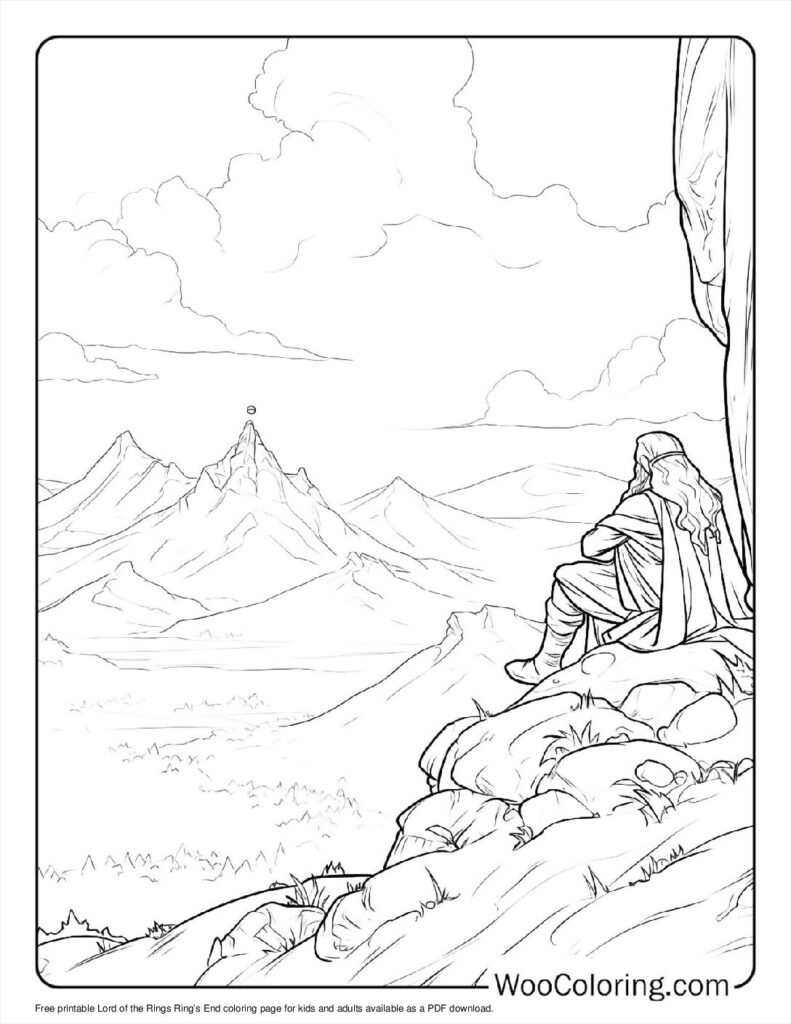100  Lord Of The Rings coloring pages  Free PDF To Print  - 34