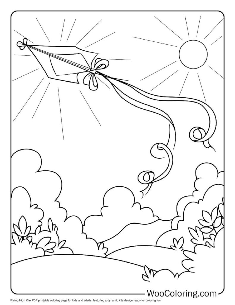 100  Kite coloring pages  Free PDF To Print  - 48