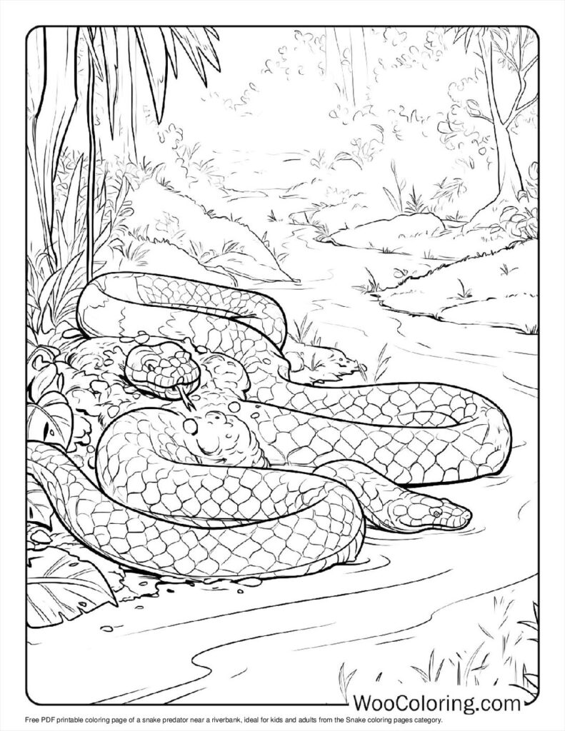 Riverbank snake predator