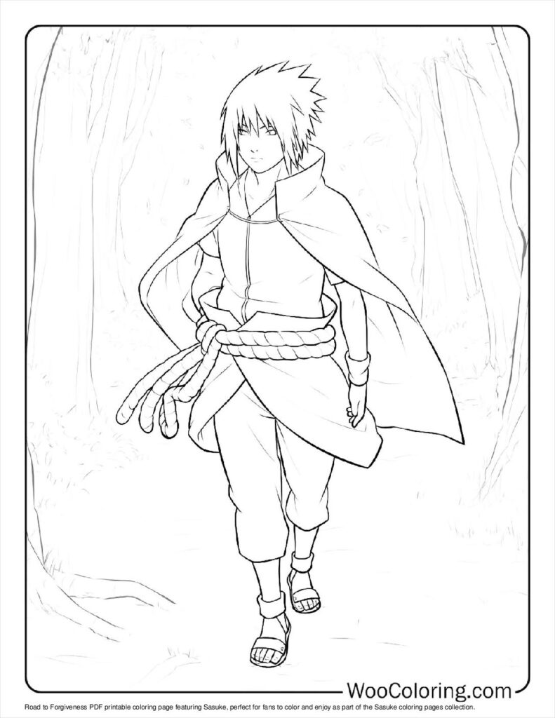100  Sasuke coloring pages  Free PDF To Print  - 67