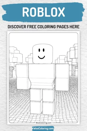 Roblox coloring pages designs for boys