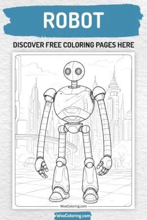 Robot coloring pages designs for boys